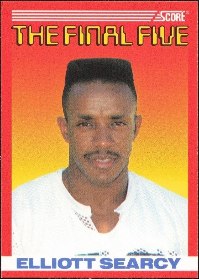 Elliott Searcy 1990 Score #B5 Football Trading Card - Front 1990 Score Elliott Searcy #B5 football trading card front