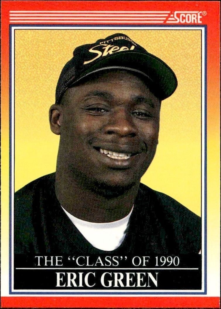 Eric Green 1990 Score #609 Football Trading Card - Front 1990 Score Eric Green #609 football trading card front