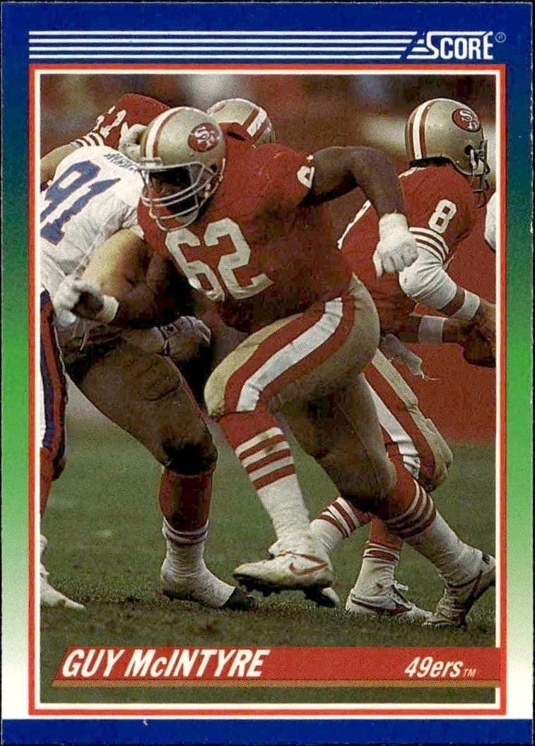 1990 Score Guy McIntyre #354 trading card