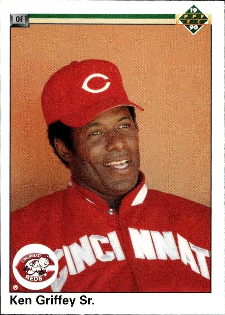 Ken Griffey, Sr. 1990 Upper Deck #682 Baseball Trading Card - Front 1990 Upper Deck Ken Griffey, Sr. #682 baseball trading card front