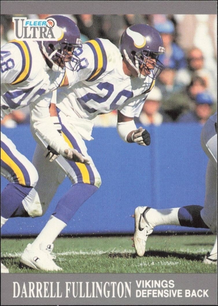Darrell Fullington 1991 Fleer Ultra #196 Football Trading Card - Front 1991 Fleer Ultra Darrell Fullington #196 football trading card front