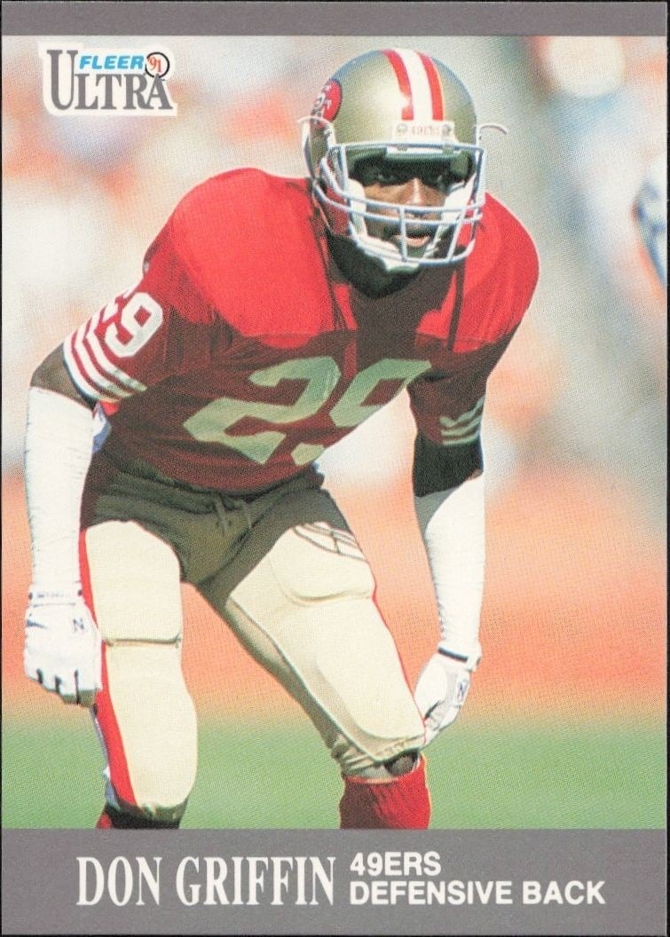 Don Griffin 1991 Fleer Ultra #248 Football Trading Card - Front 1991 Fleer Ultra Don Griffin #248 football trading card front