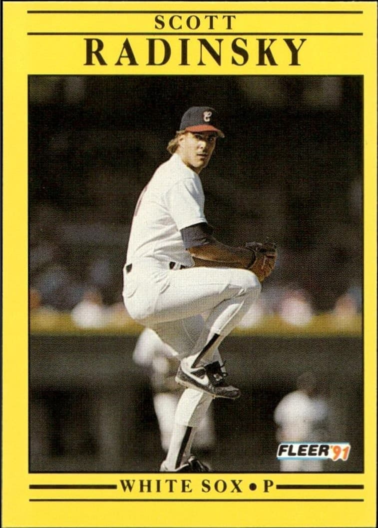 1991 Fleer Scott Radinsky #135 trading card