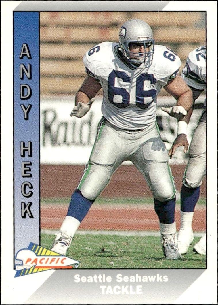 Andy Heck 1994 Fleer #513 Football Trading Card - Front 1994 Fleer Andy Heck #513 football trading card front
