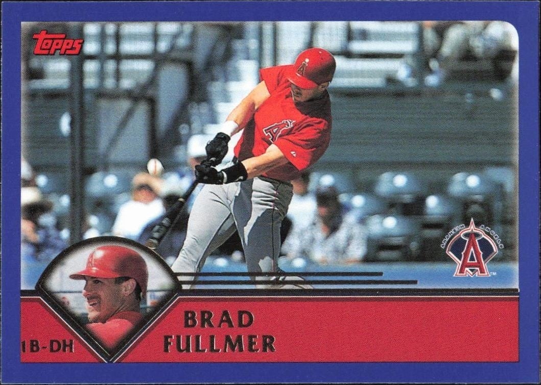Brad Fullmer 2003 Topps #74 Baseball Trading Card - Front 2003 Topps Brad Fullmer #74 baseball trading card front