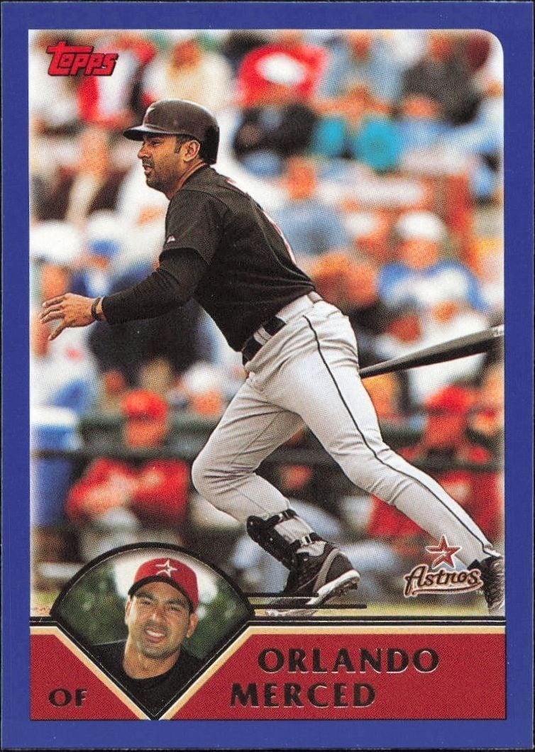 Orlando Merced 2003 Topps #54 Baseball Trading Card - Front 2003 Topps Orlando Merced #54 baseball trading card front
