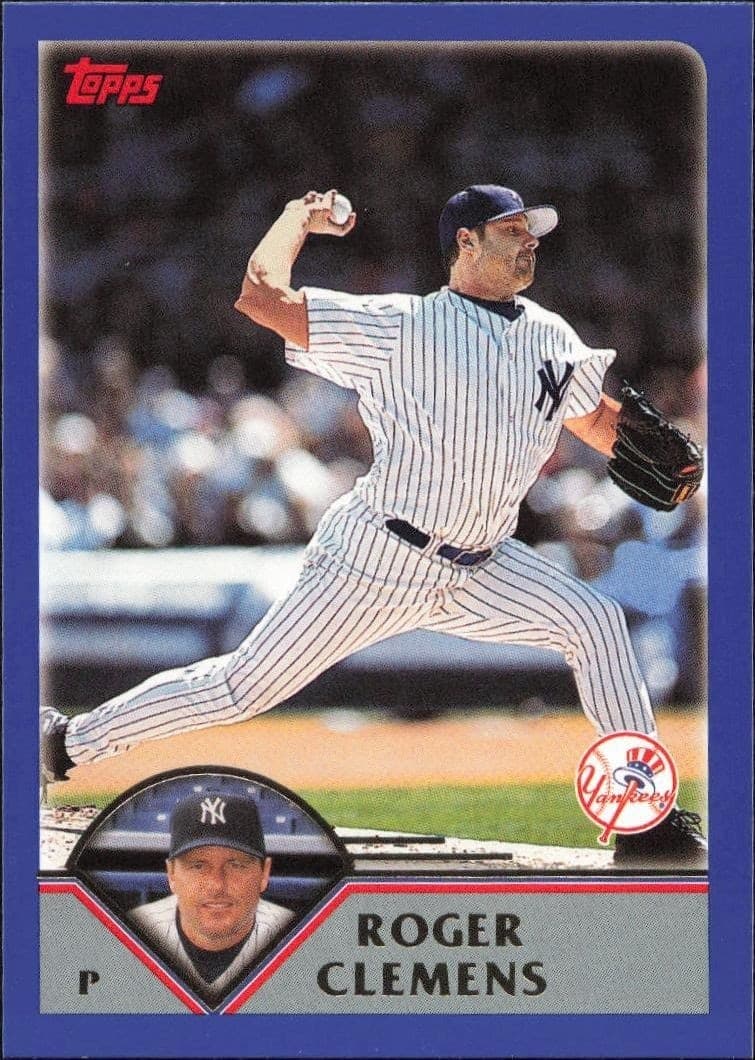 2003 Topps Series 1 Roger Clemens #61 trading card
