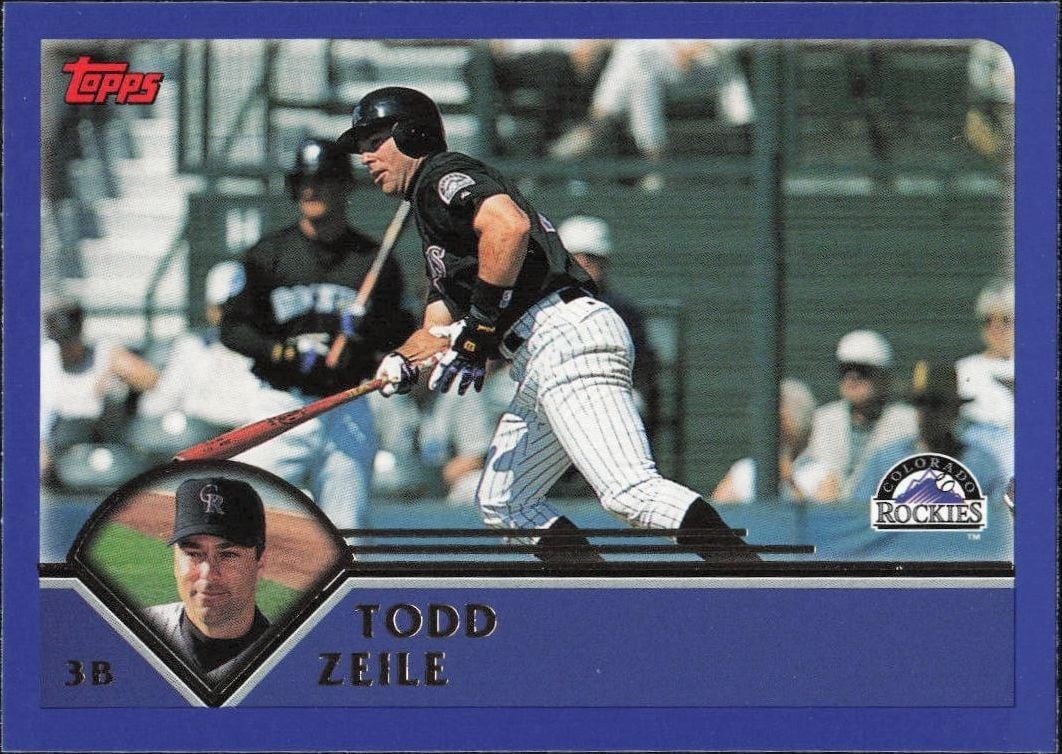 Todd Zeile 2003 Topps #97 Baseball Trading Card - Front 2003 Topps Todd Zeile #97 baseball trading card front