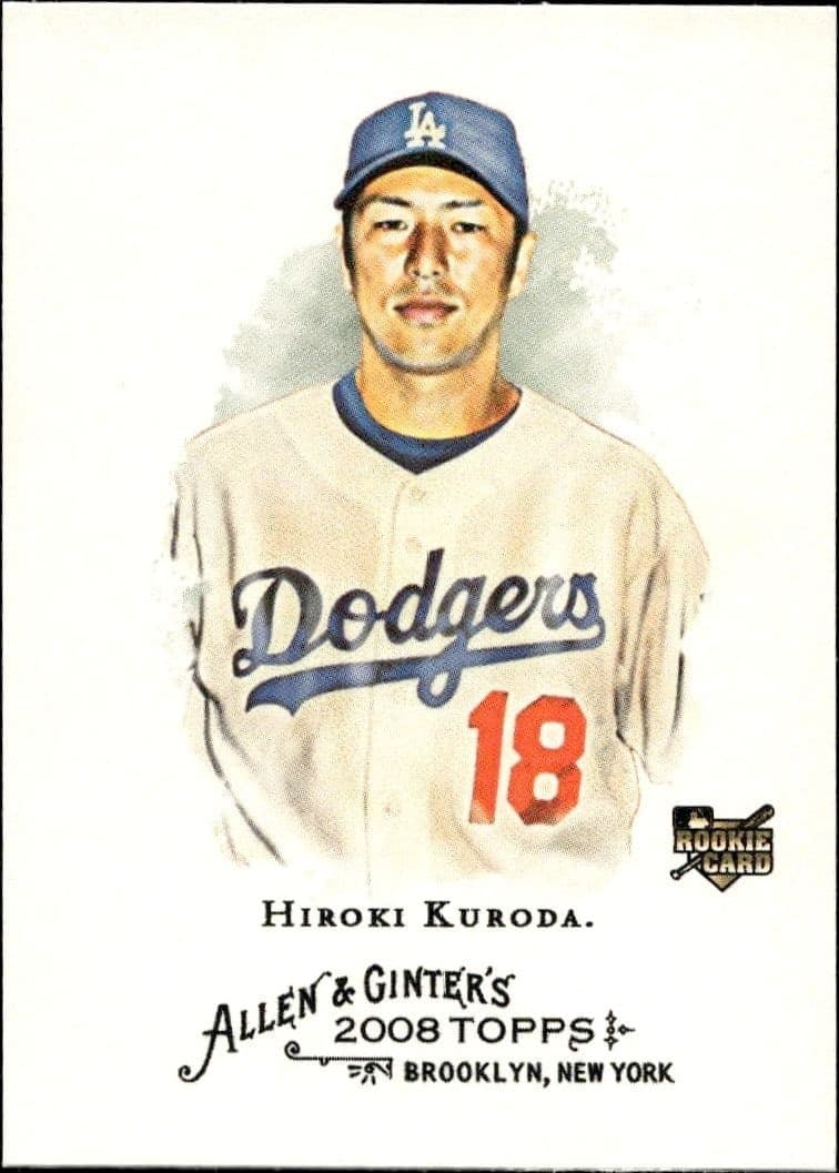 2008 Topps Allen & Ginter Hiroki Kuroda #16 trading card