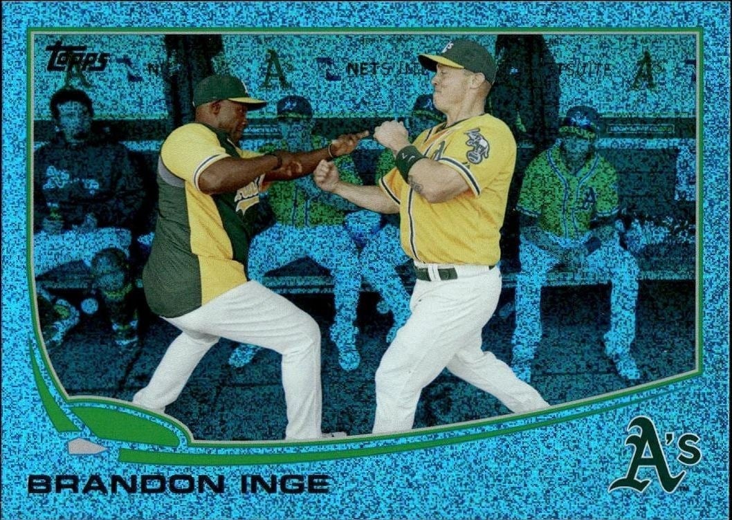 Brandon Inge 2013 Topps #76 Baseball Trading Card - Front 2013 Topps Brandon Inge #76 baseball trading card front