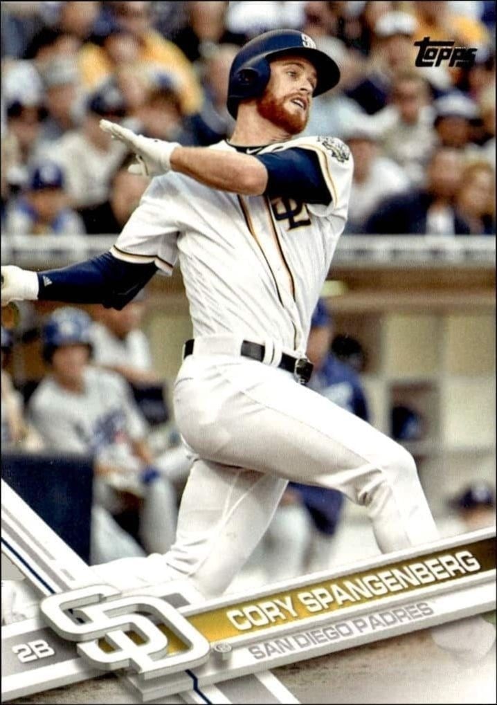 Cory Spangenberg 2017 Topps #264 Baseball Trading Card - Front 2017 Topps Cory Spangenberg #264 baseball trading card front