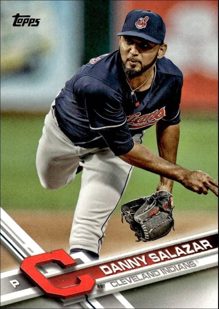 Danny Salazar 2017 Topps #56 Baseball Trading Card - Front 2017 Topps Danny Salazar #56 baseball trading card front