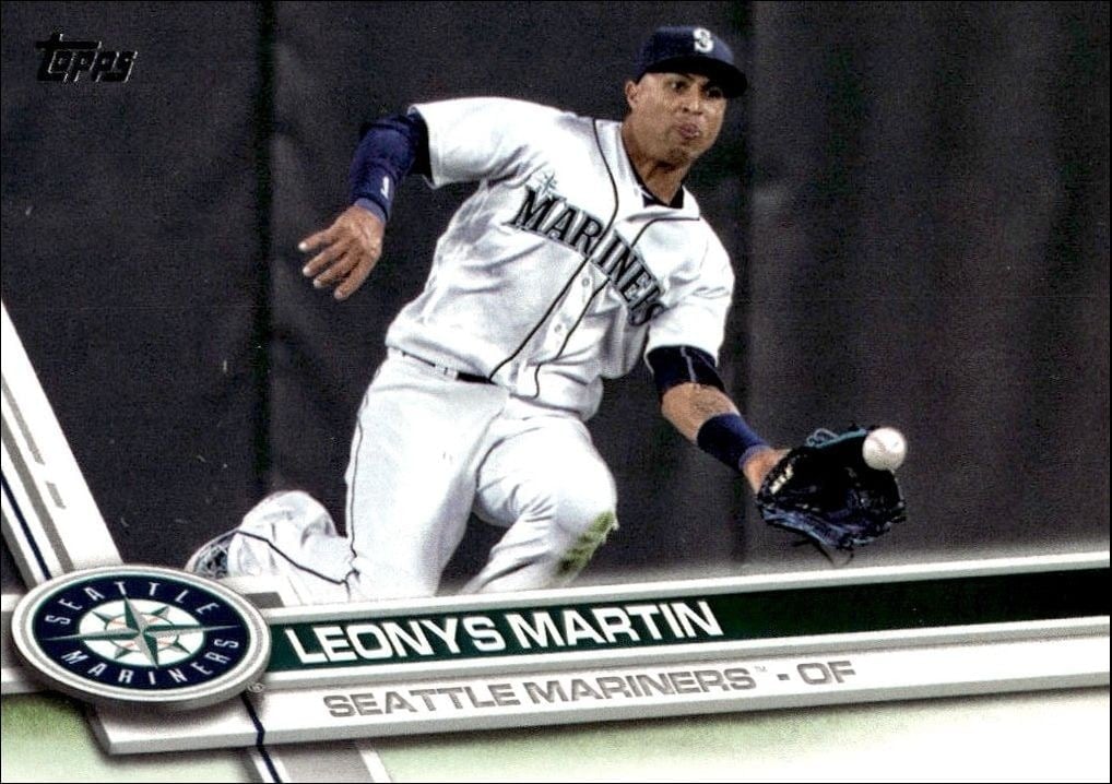 Leonys Martin 2017 Topps #279 Baseball Trading Card - Front 2017 Topps Leonys Martin #279 baseball trading card front