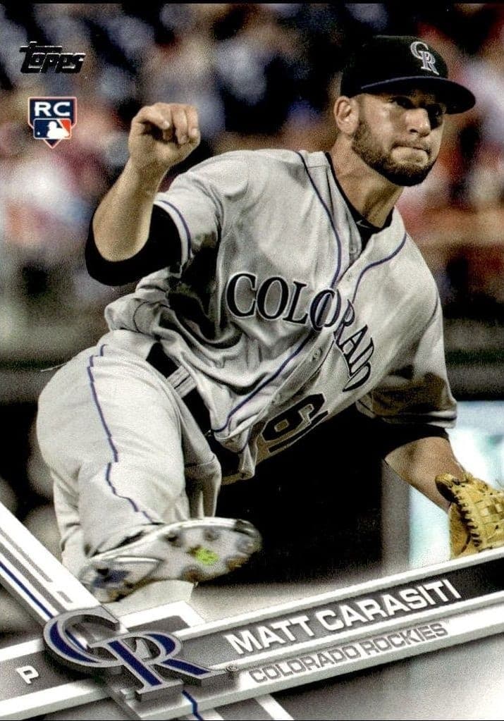 2017 Topps Series 1 Matt Carasiti #318 trading card