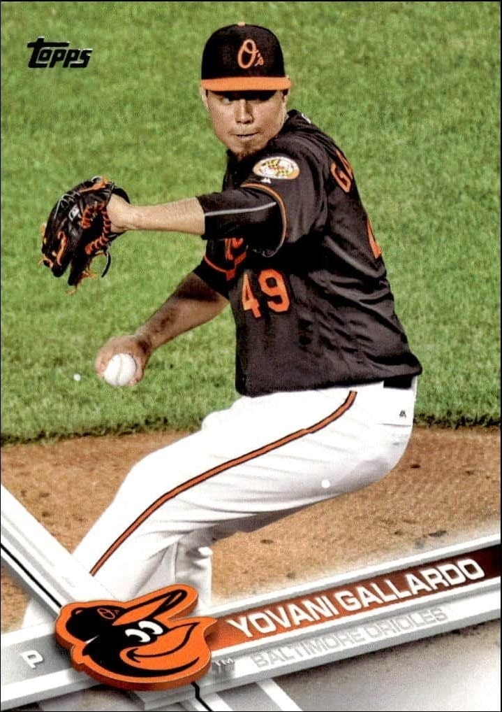 2017 Topps Series 1 Yovani Gallardo #308 trading card