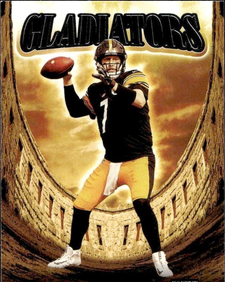 Ben Roethlisberger 2021 Panini Contenders #GLD-BRO Football Trading Card - Front 2021 Panini Contenders Ben Roethlisberger #GLD-BRO football trading card front