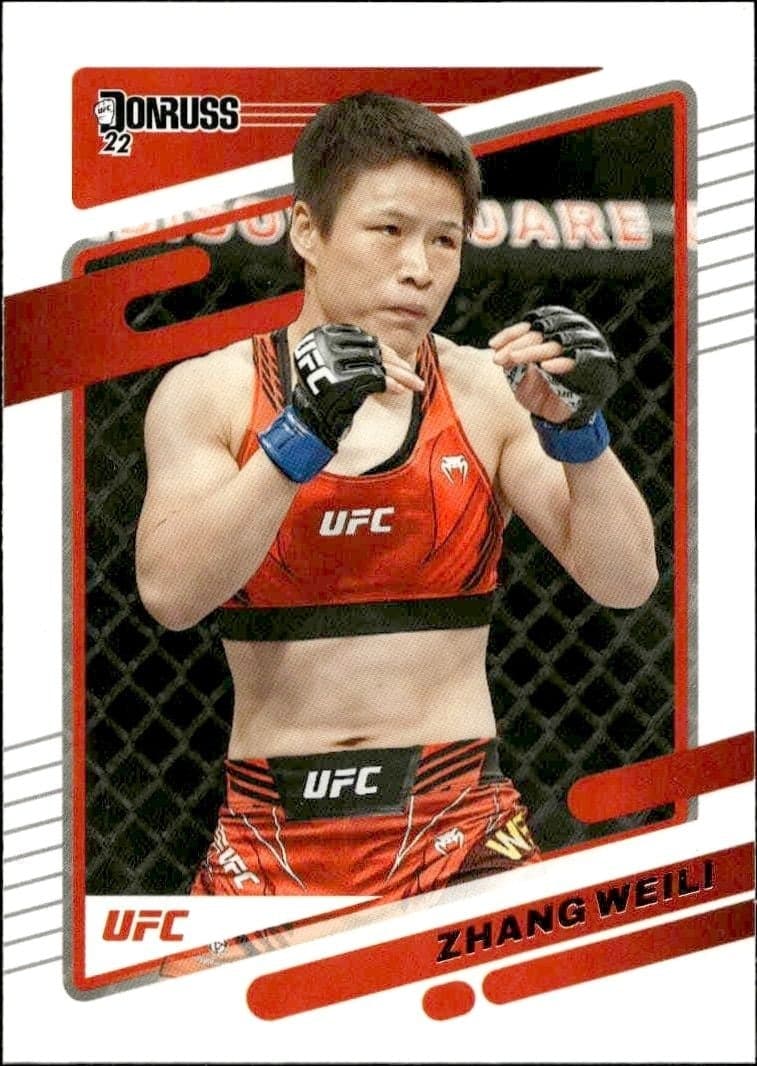 2022 Donruss UFC Zhang Weili #100 trading card