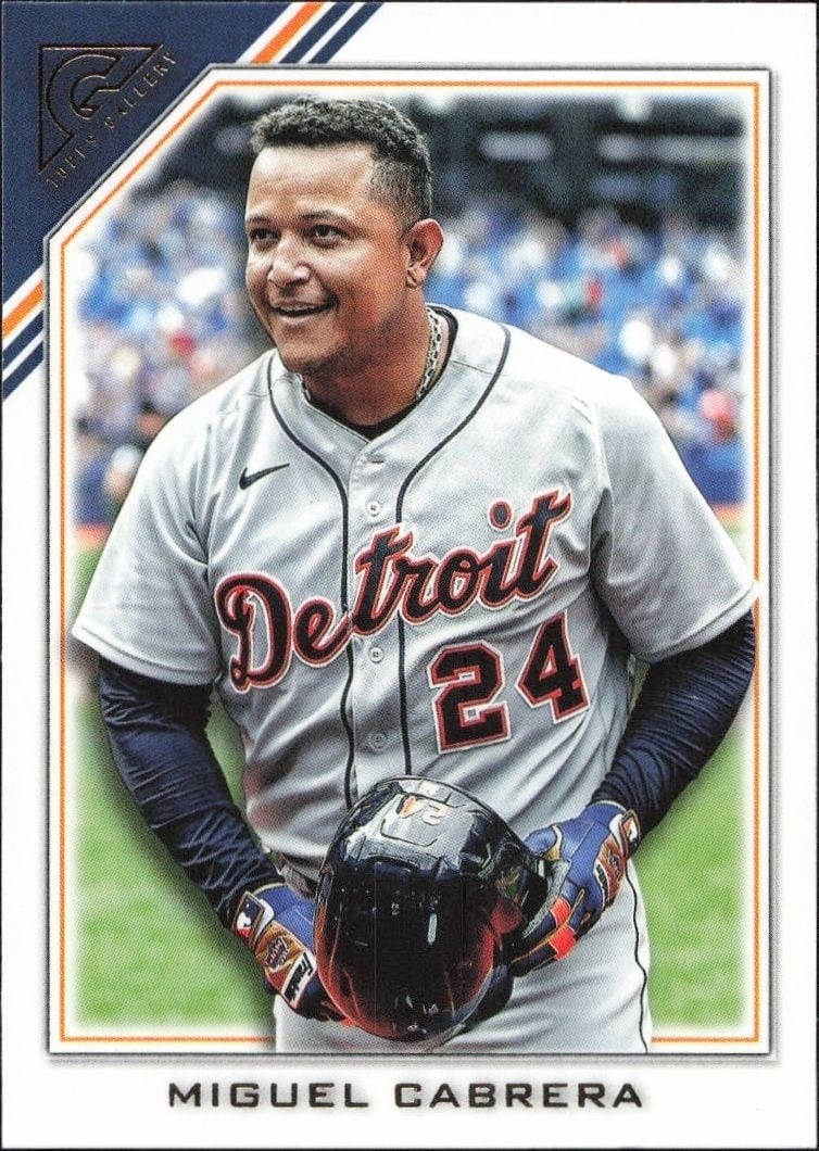 Miguel Cabrera 2022 Topps Gallery #91 Baseball Trading Card - Front 2022 Topps Gallery Miguel Cabrera #91 baseball trading card front