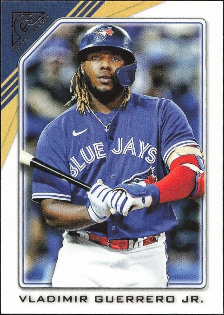 Vladimir Guerrero Jr. 2022 Topps Gallery #118 Baseball Trading Card - Front 2022 Topps Gallery Vladimir Guerrero Jr. #118 baseball trading card front