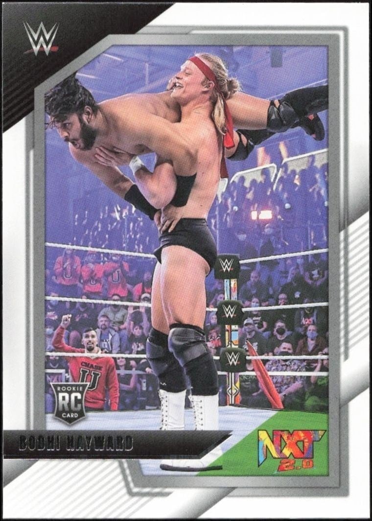 Bodhi Hayward 2022 Panini NXT 2.0 WWE #54 Wrestling Trading Card - Front 2022 Panini NXT 2.0 WWE Bodhi Hayward #54 wrestling trading card front