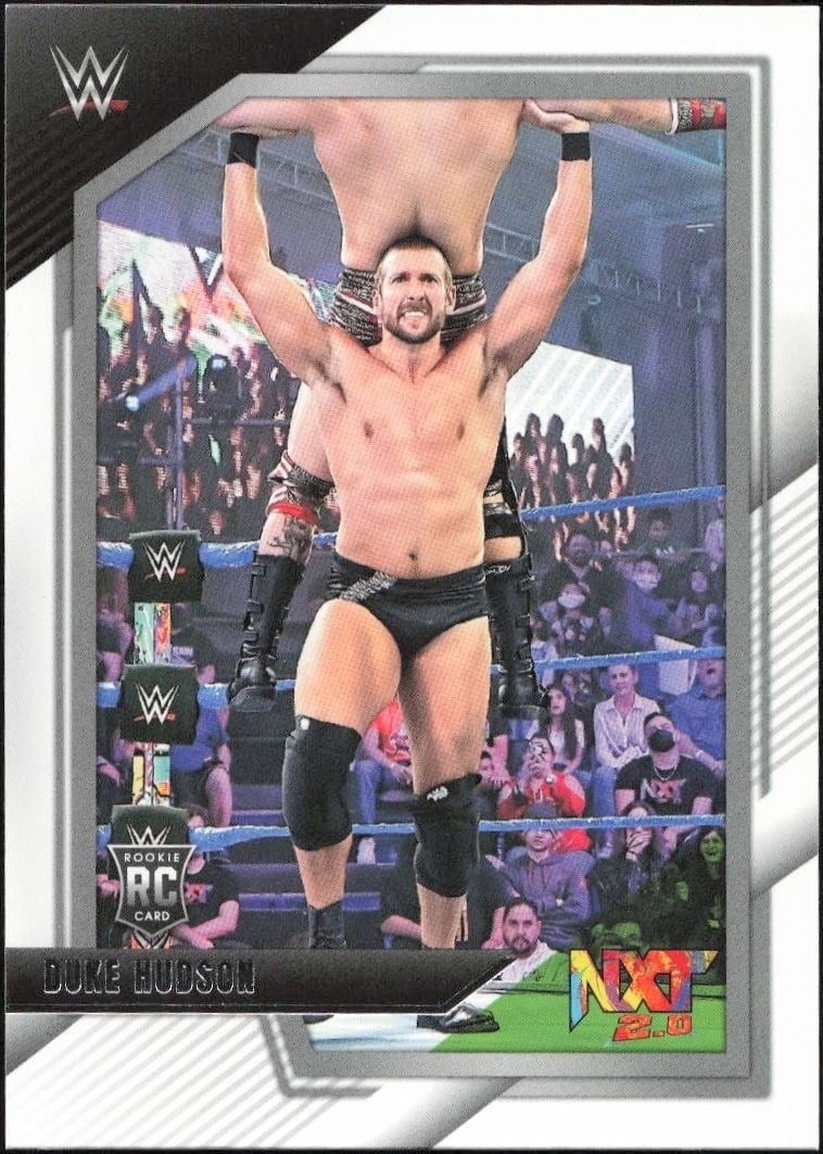 Duke Hudson 2022 Panini NXT 2.0 WWE #95 Wrestling Trading Card - Front 2022 Panini NXT 2.0 WWE Duke Hudson #95 wrestling trading card front