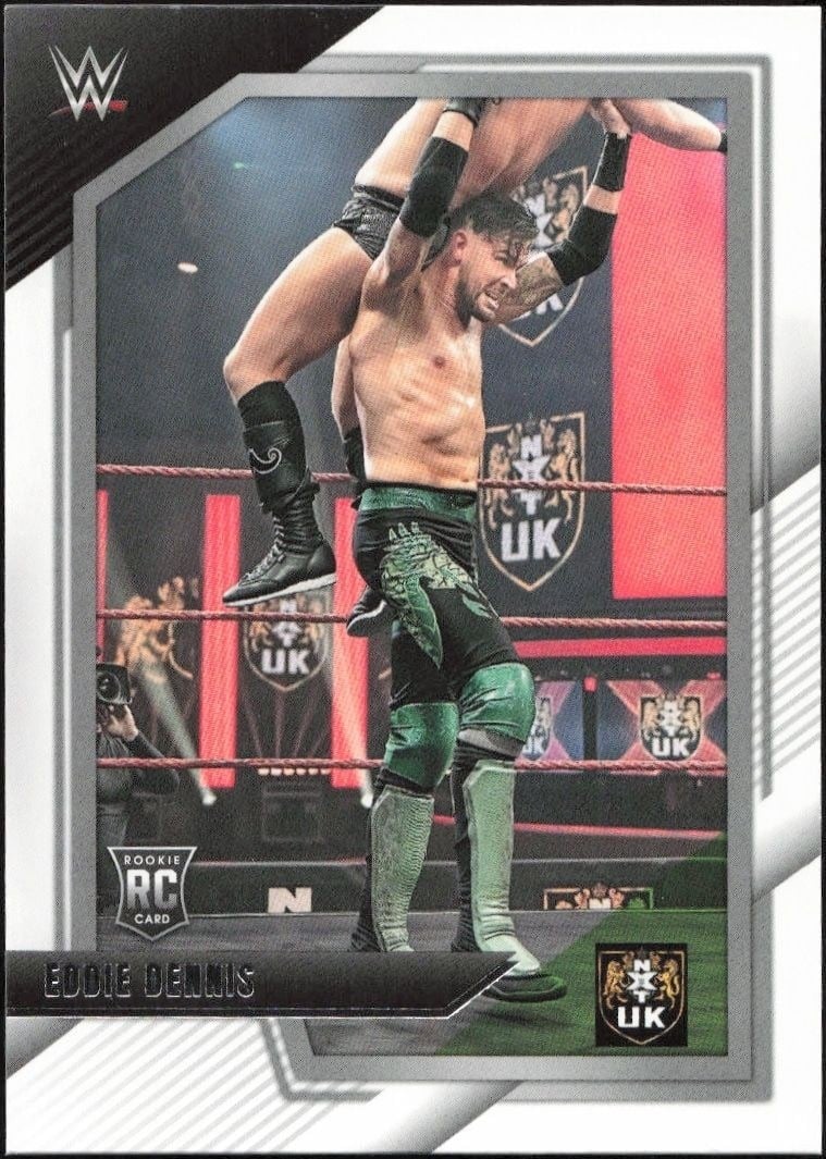 Eddie Dennis 2022 Panini NXT 2.0 WWE #38 Wrestling Trading Card - Front 2022 Panini NXT 2.0 WWE Eddie Dennis #38 wrestling trading card front