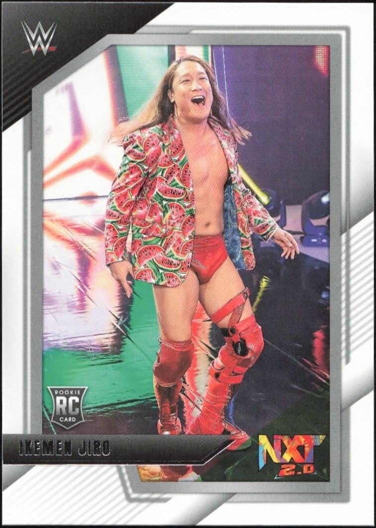 Ikemen Jiro 2022 Panini NXT 2.0 WWE #47 Wrestling Trading Card - Front 2022 Panini NXT 2.0 WWE Ikemen Jiro #47 wrestling trading card front