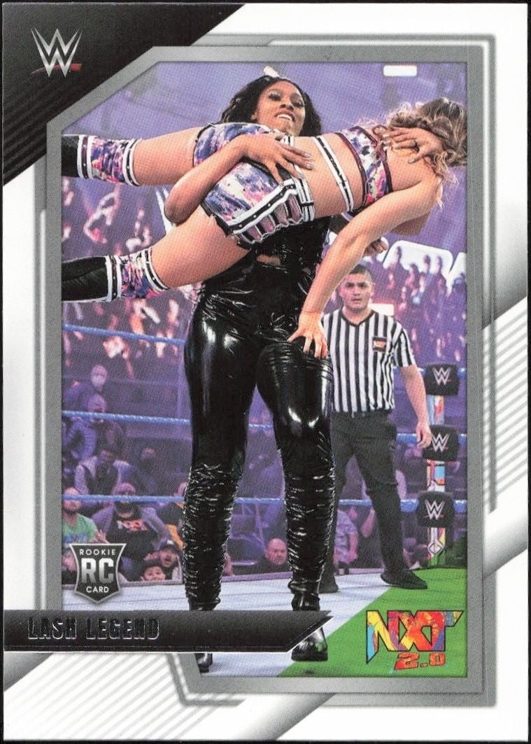 Lash Legend 2022 Panini NXT 2.0 WWE #24 Wrestling Trading Card - Front 2022 Panini NXT 2.0 WWE Lash Legend #24 wrestling trading card front