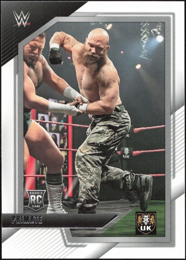 Primate 2022 Panini NXT 2.0 WWE #62 Wrestling Trading Card - Front 2022 Panini NXT 2.0 WWE Primate #62 wrestling trading card front
