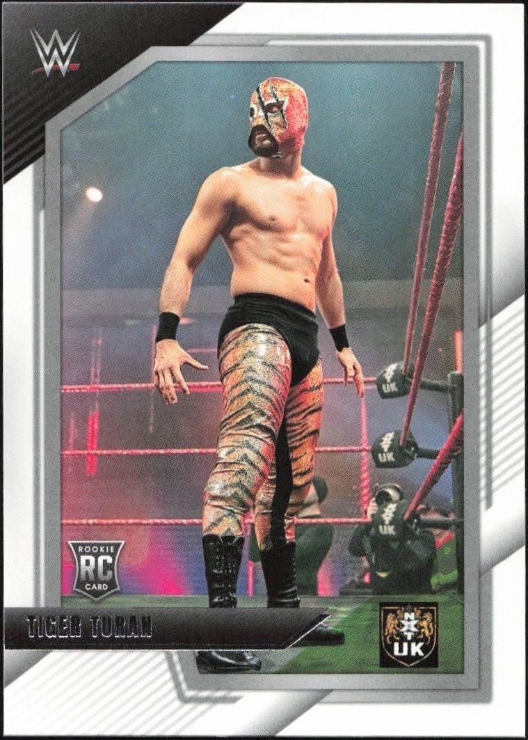 Tiger Turan 2022 Panini NXT 2.0 WWE #16 Wrestling Trading Card - Front 2022 Panini NXT 2.0 WWE Tiger Turan #16 wrestling trading card front