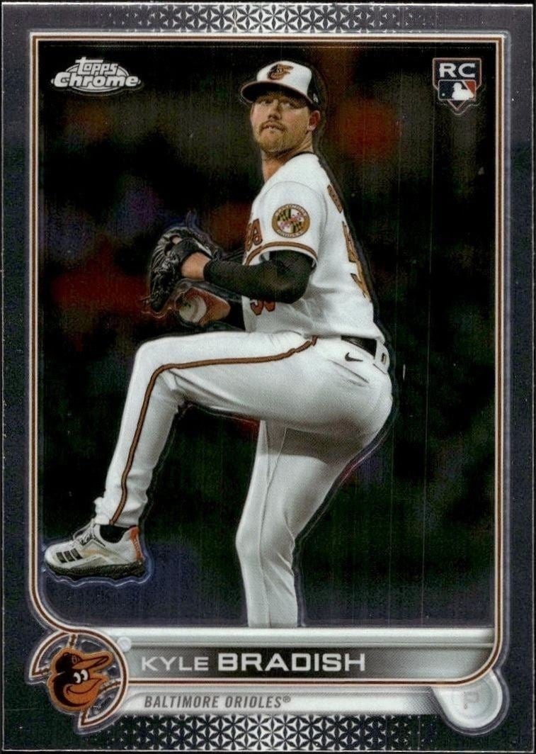 Kyle Bradish 2022 Topps Chrome Update #USC105 Baseball Trading Card - Front 2022 Topps Chrome Update Kyle Bradish #USC105 baseball trading card front