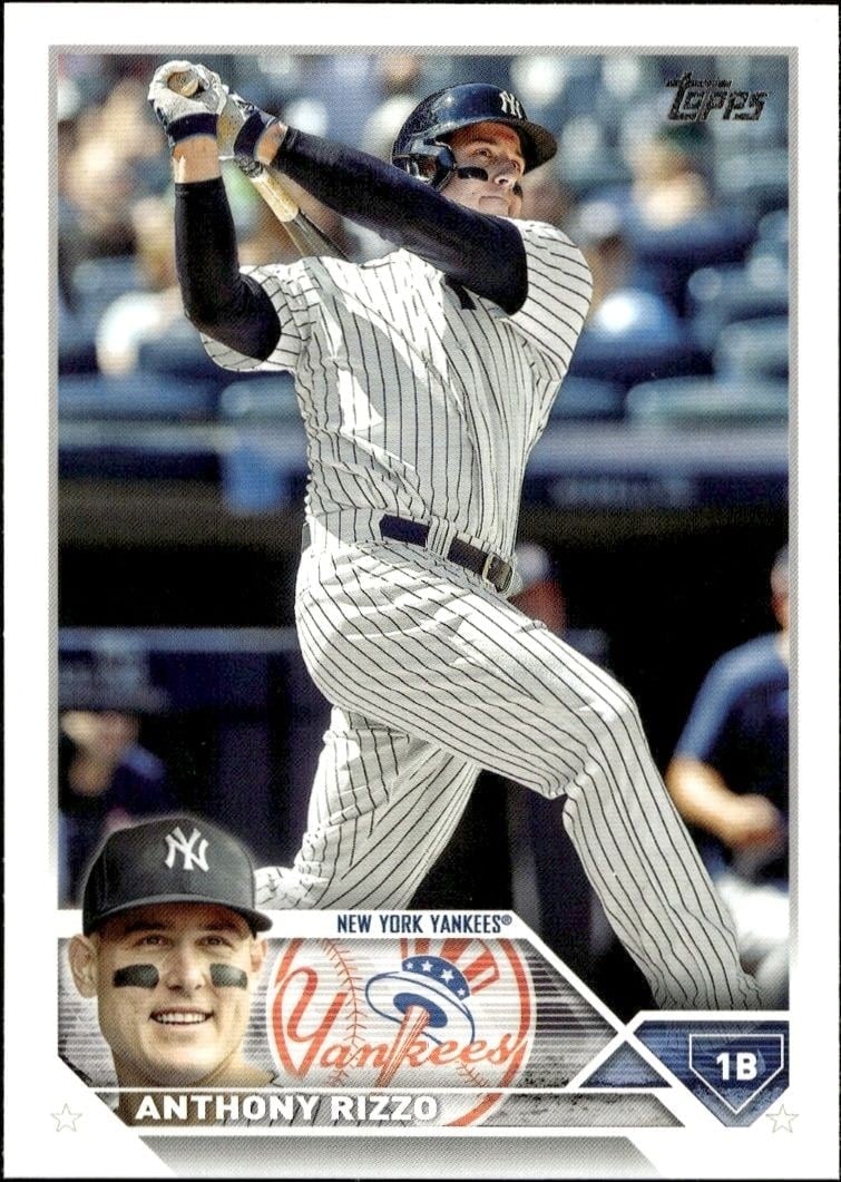 Anthony Rizzo 2023 Topps Series 2 #596 Baseball Trading Card - Front 2023 Topps Series 2 Anthony Rizzo #596 baseball trading card front