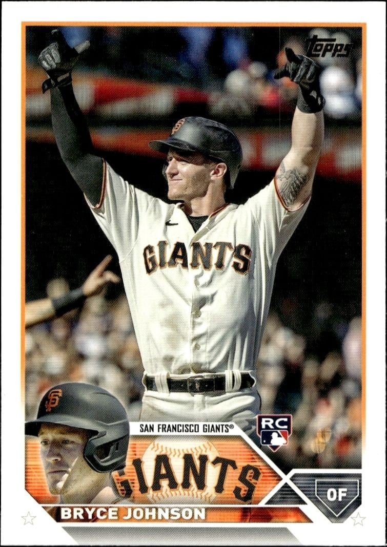 Bryce Johnson 2023 Topps Series 2 #571 Baseball Trading Card - Front 2023 Topps Series 2 Bryce Johnson #571 baseball trading card front