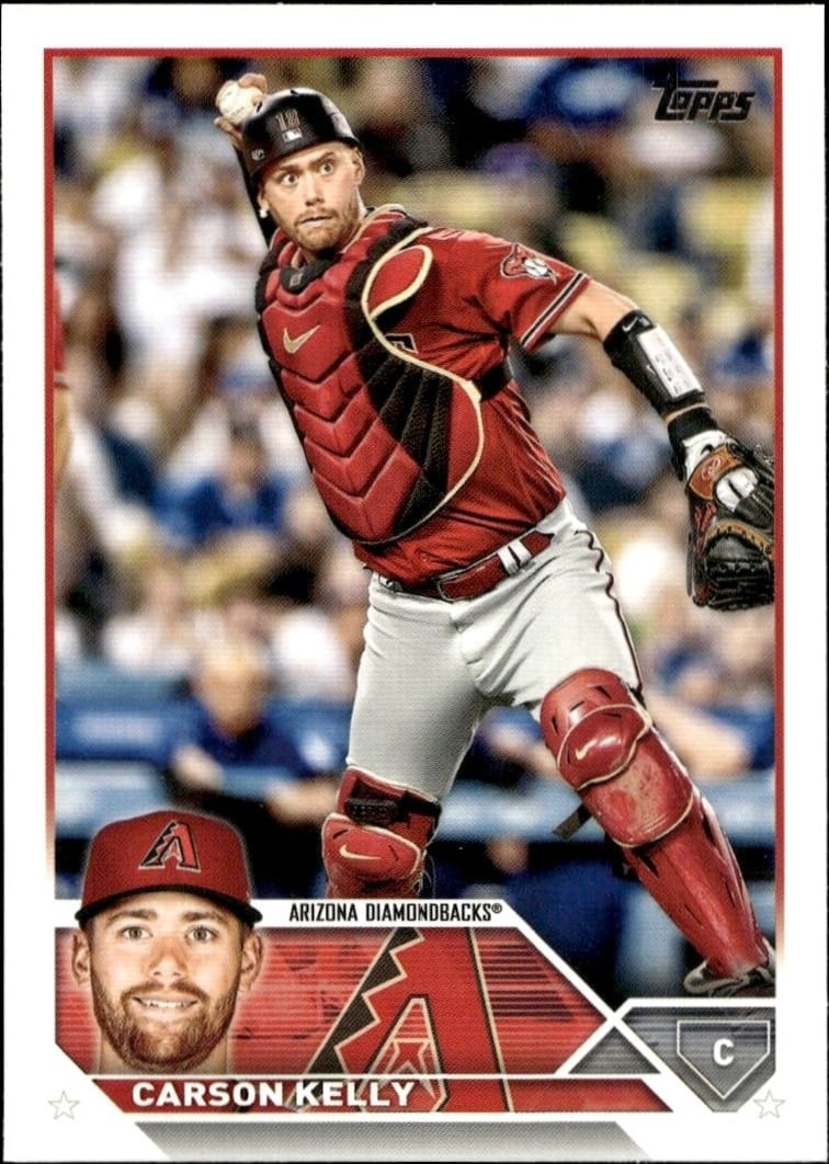 Carson Kelly 2023 Topps Series 2 #633 Baseball Trading Card - Front 2023 Topps Series 2 Carson Kelly #633 baseball trading card front