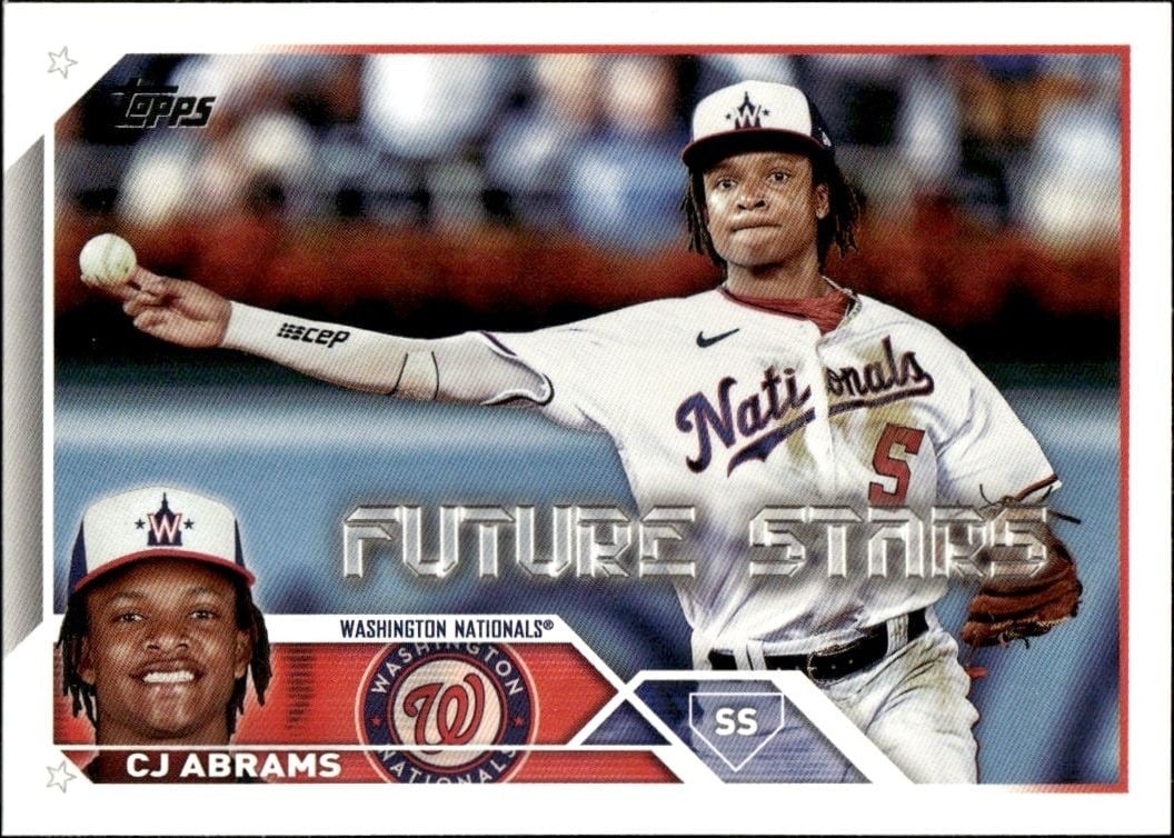 CJ Abrams 2023 Topps #35 Baseball Trading Card - Front 2023 Topps CJ Abrams #35 baseball trading card front