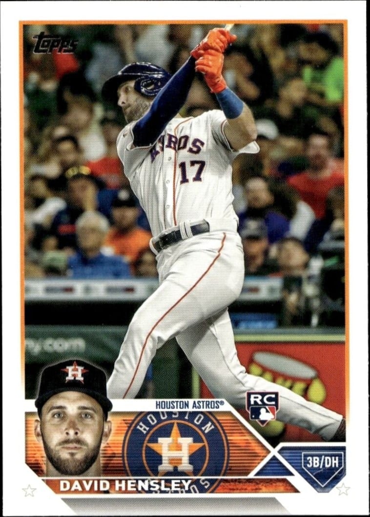 David Hensley 2023 Topps Series 2 #649 Baseball Trading Card - Front 2023 Topps Series 2 David Hensley #649 baseball trading card front