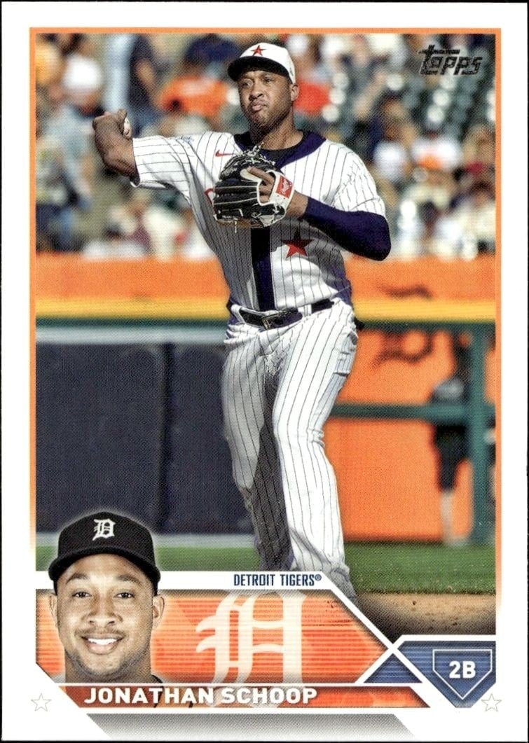 Jonathan Schoop 2023 Topps Series 2 #603 Baseball Trading Card - Front 2023 Topps Series 2 Jonathan Schoop #603 baseball trading card front