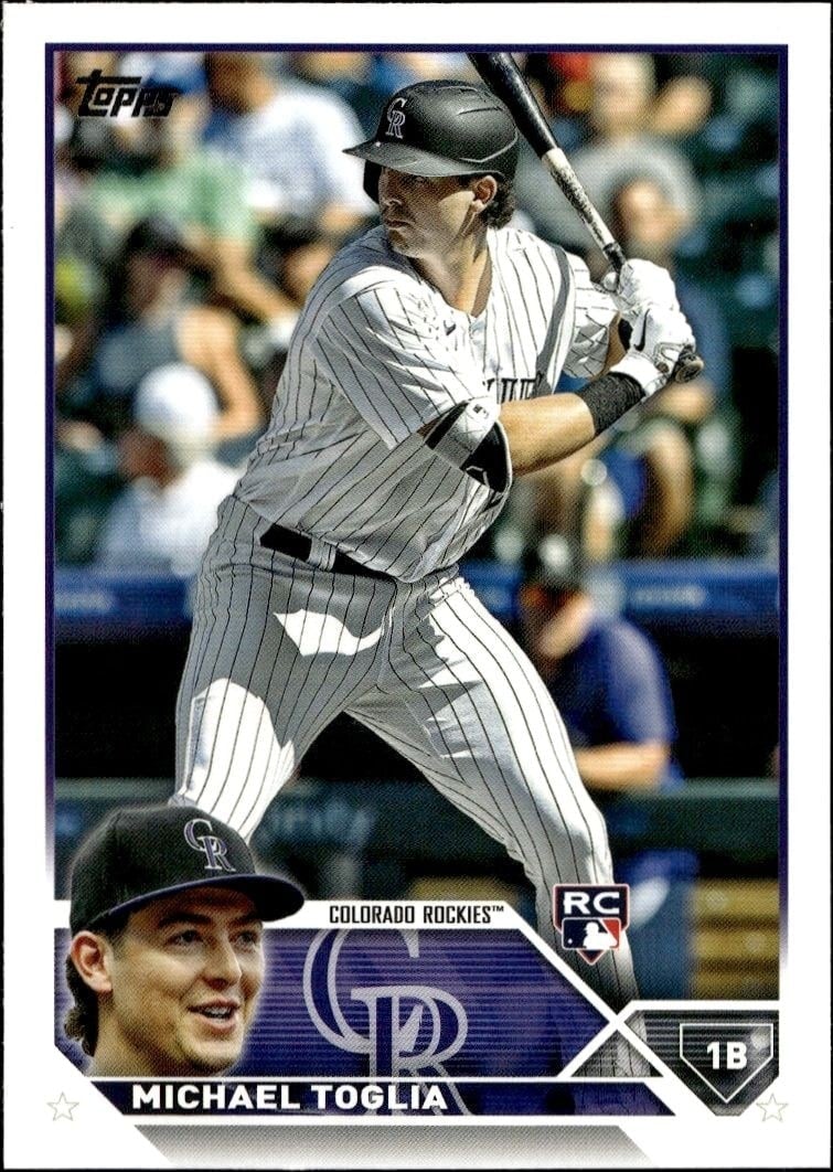 Michael Toglia 2023 Topps Series 2 #616 Baseball Trading Card - Front 2023 Topps Series 2 Michael Toglia #616 baseball trading card front