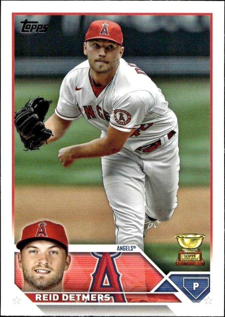 Reid Detmers 2023 Topps Series 2 #645 Baseball Trading Card - Front 2023 Topps Series 2 Reid Detmers #645 baseball trading card front
