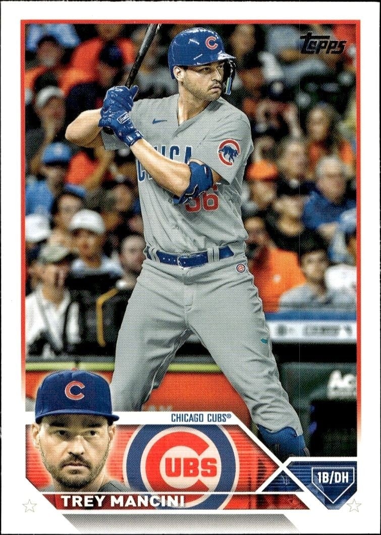 Trey Mancini 2023 Topps Series 2 #593 Baseball Trading Card - Front 2023 Topps Series 2 Trey Mancini #593 baseball trading card front