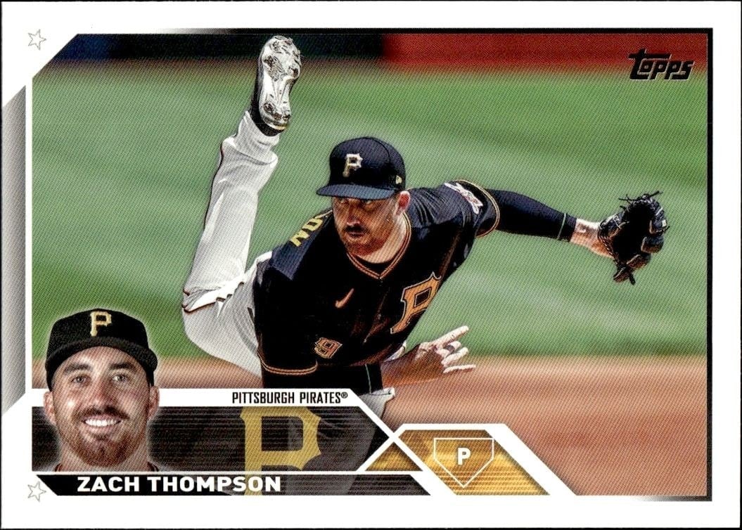 Zach Thompson 2023 Topps #2 Baseball Trading Card - Front 2023 Topps Zach Thompson #2 baseball trading card front