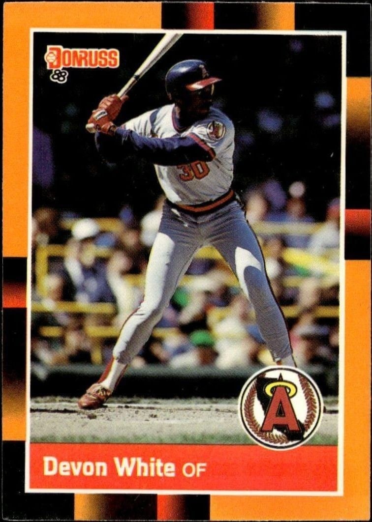 Devon White 1988 Donruss Baseball's Best #227 Baseball Trading Card - Front 1988 Donruss Baseball's Best Devon White #227 baseball trading card front