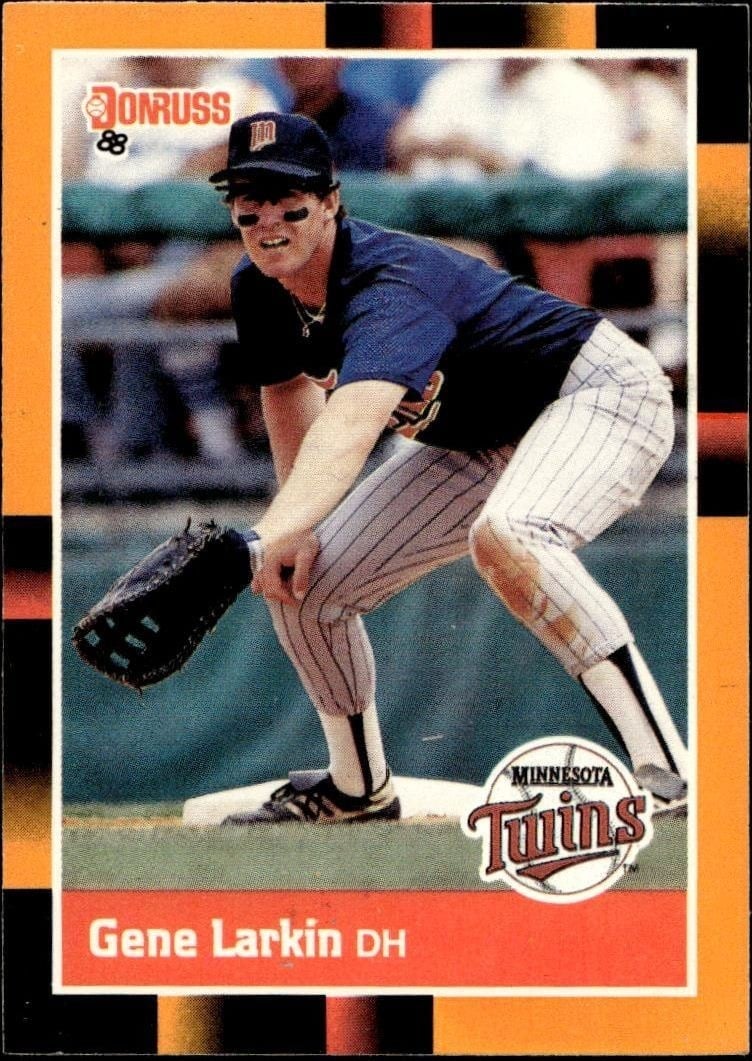 Gene Larkin 1988 Donruss Baseball's Best #158 Baseball Trading Card - Front 1988 Donruss Baseball's Best Gene Larkin #158 baseball trading card front