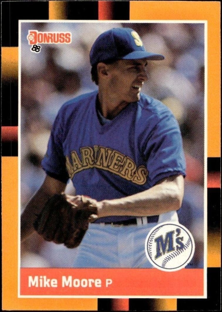 Mike Moore 1988 Donruss Baseball's Best #192 Baseball Trading Card - Front 1988 Donruss Baseball's Best Mike Moore #192 baseball trading card front