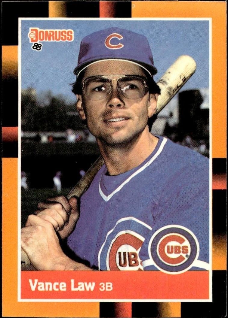 Vance Law 1988 Donruss Baseball's Best #60 Baseball Trading Card - Front 1988 Donruss Baseball's Best Vance Law #60 baseball trading card front