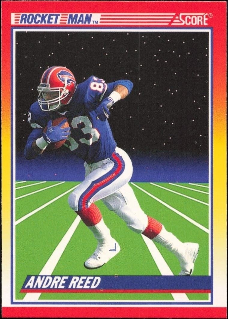Andre Reed 1990 Score #559 Football Trading Card - Front 1990 Score Andre Reed #559 football trading card front
