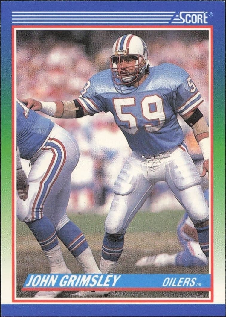 1990 Score John Grimsley #407 trading card