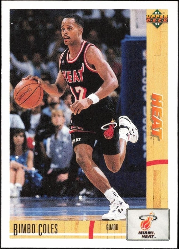 Bimbo Coles 1991-92 Upper Deck #149 Basketball Trading Card - Front 1991-92 Upper Deck Bimbo Coles #149 basketball trading card front