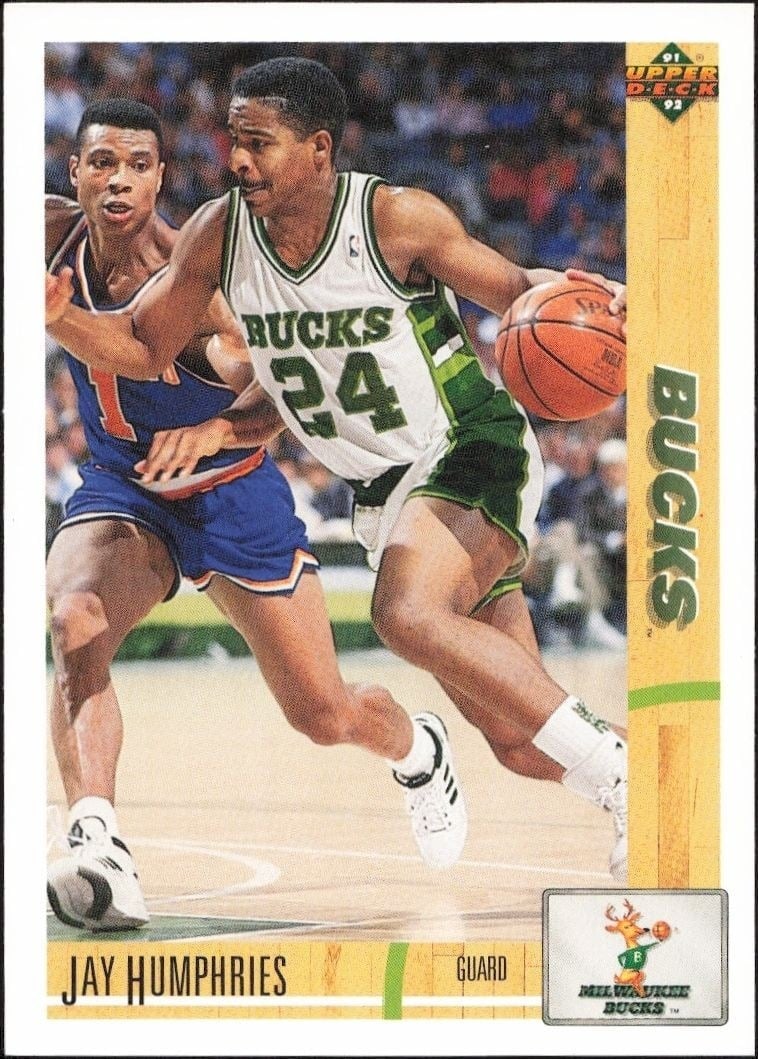 Jay Humphries 1991-92 Upper Deck #241 Basketball Trading Card - Front 1991-92 Upper Deck Jay Humphries #241 basketball trading card front