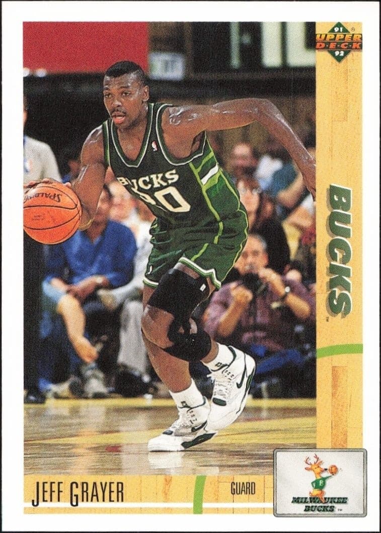 1991-92 Upper-Deck Jeff Grayer #221 trading card